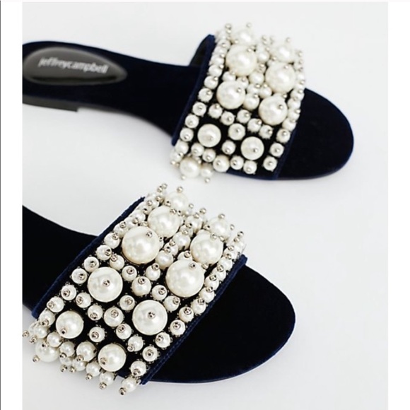 SOLD Free People Jeffrey Campbell Pearl Slide - Picture 3 of 4